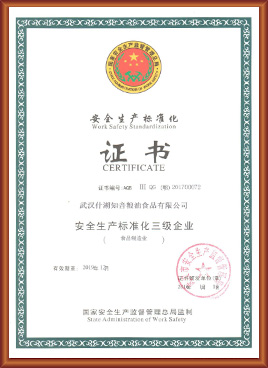 安全生产标准化证书